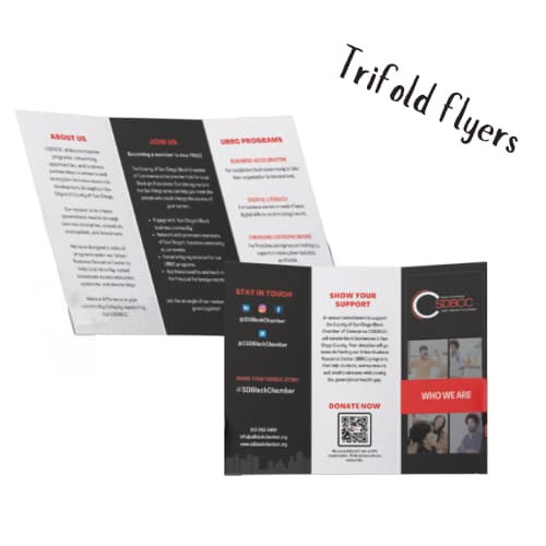 Trifold flyers