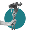 Flowers representing uniqueness in brand.