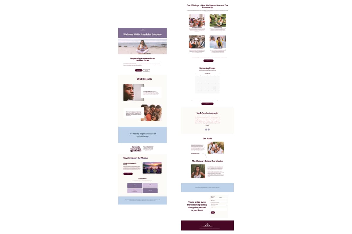 Screenshot of Spiritual Blacksmith Institute website.