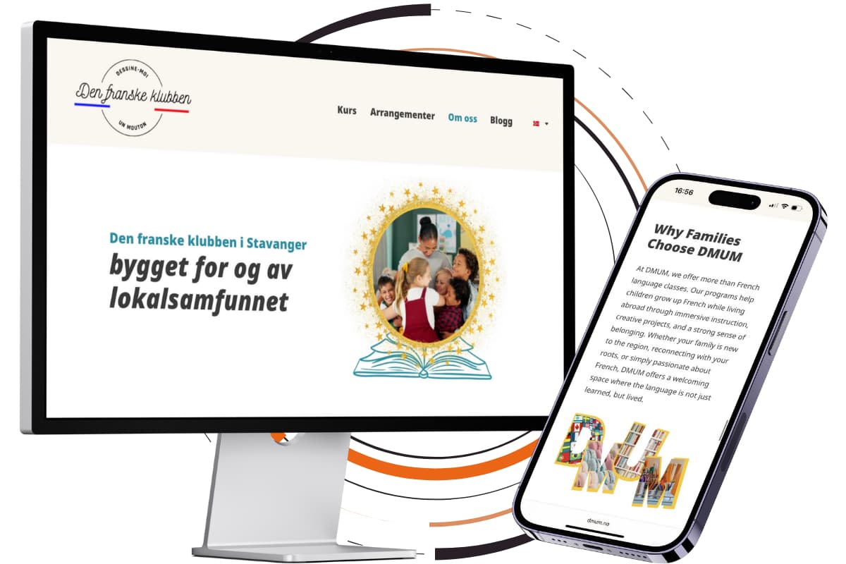 DMUM website on different devices.