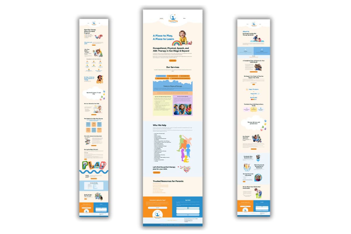 New website for Open Play Therapy.