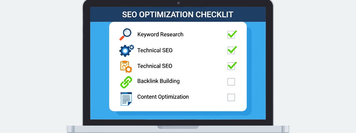 Checklist for SEO optimization tasks