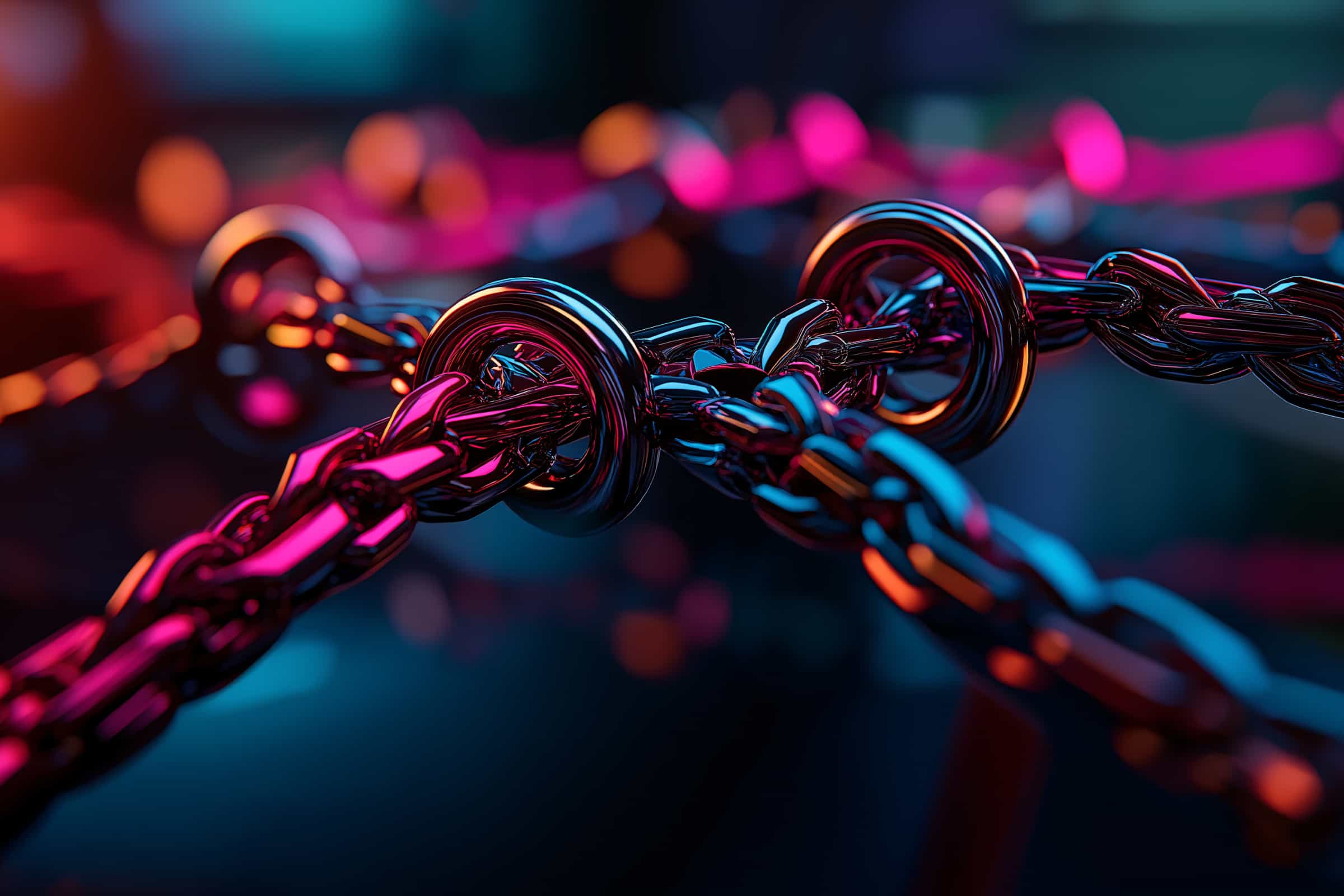Types of Backlinks impacting website rankings illustrated with strong chain links symbolizing authority